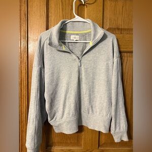 Lou & Grey Signature Soft Pullover Zip Sweatshirt